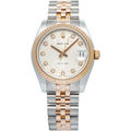 Rolex Datejust 178271 2014 Card 18k TwoTone Factory Diamond Dial Auto Lady 31mm