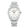 Rolex Oyster Perpetual 114300 Auto SS White Dial 2019 Card Men's Watch 39mm