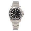 Rolex Submariner 114060 With Card SS Oyster Black Dial Auto Men's Watch 40mm