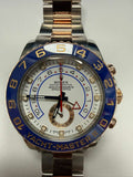 Rolex Yacht-Master II 116681 Automatic Rose Gold Two Tone White Dial Men's 44mm