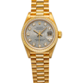 Rolex Datejust 69178 President 18k Yellow Jubilee Diamond Dial Lady Watch 26mm