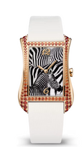 Patek Philippe Gondola Serata 4962/200R-010 18k RG Zebra Dial Quartz Women 28mm