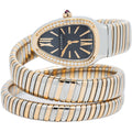 Bvlgari Serpenti Tubogas SP35SPG 18k TwoTone Black Dial Quartz Ladies Watch 35mm