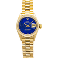 Rolex Datejust 6917 18K YG Auto Oyster  1977 Papers Blue Dial Ladies 26mm