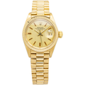 Rolex Datejust 6917 18k YG Lapis Champagne Dial Automatic Ladies Watch 26mm