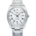 Rolex Oyster Perpetual Date 115210 Auto SS Oyster White Dial Men's Watch 34mm