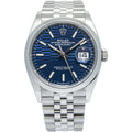 Rolex DateJust 126200 Jubilee Stainless Motif Blue Dial Auto Unisex Watch 36mm