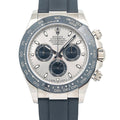 Rolex Daytona 116519LN 2018 Complete 18k Silver Dial Auto Men's Watch 40mm