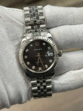 Rolex DateJust 178274 2010 Card Jubilee SS Black Dial Auto Women 31mm