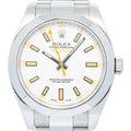 Rolex Milgauss 116400 Oyster SS  Index White Dial Auto Men's Watch 40mm
