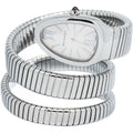 Bvlgari Serpenti Tubogas SP35S Triple White Dial Quartz Ladies Watch 35mm