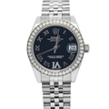 Rolex 178384 Midsize 2012 Card Factory Diamond Bezel & Black VI Dial Watch 31mm