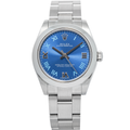 Rolex Oyster Perpetual 177200 Auto SS Blue Roman Numeral Dial Women's Watch 31mm