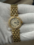 Cartier Panthere 88470247 18K YG White Dial Quartz Ladies Watch 24mm