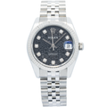 Rolex DateJust 178274 2010 Card Jubilee Factory Black Diamond Dial Women 31mm