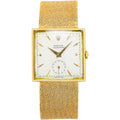 Rolex Chronometre 4330 Jumbo Square Vintage 18k Yellow Manual Watch 29mm