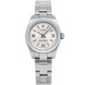 Rolex Oyster Perpetual 176200 SS Silver Index Dial Auto Women's Watch 26mm