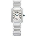 Cartier Tank Francaise W51008Q3 SS White Roman Dial Quartz Women's Watch 20mm