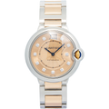 Cartier Ballon Bleu WE902054 18k RG Two Tone Salmon Diamond Dial Auto Women 33mm