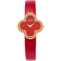 Van Cleef & Arpels Alhambra 236574 18K YG Carnelian Dial Quartz Lady Watch 26mm