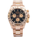 Rolex Cosmograph Daytona 116505 W/Card  18k RG Sundust Black Dial Auto Men 40mm