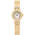 Cartier Panthere Vendome Factory Diamond 18K Yellow White Dial Ladies Watch 24mm