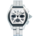 Cartier Roadster De W6206020 SS White Dial Quartz Men's Watch 44mm