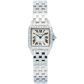 Cartier Santos Demoiselle W25064Z5 SS White Dial Quartz Women's Watch 20mm