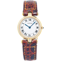 Cartier Vendome Trinity 18k Tri-color White Dial Quartz Women Watch 25mm