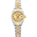 Rolex Datejust 79173 Auto 18k YG TwoTone Champagne Dial Women's Watch 26mm