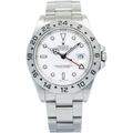 Rolex Explorer II 16570 MINT Stainless Steel White Dial Auto Men's Watch 40mm