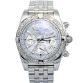 Breitling Chronometre AB0110 SS Factory Diamond MOP Dial Auto Men's Watch 44mm
