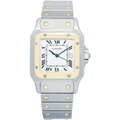 Cartier Santos 18k Two Tone Papers White Roman Dial Automatic Unisex Watch 29mm