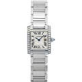 Cartier Tank Francaise W51008Q3 SS White Roman Dial Quartz Women's Watch 20mm