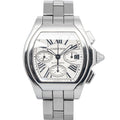 Cartier Roadster 3405 W6206019 SS Silver Dial Auto Men Watch 43mm