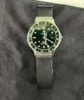 Hublot 1572 Classic MDM GREENWICH MEAN TIME Green Dial Watch 36mm