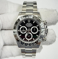 Rolex Daytona 126500LN Complete 2024 SS Black Dial Auto Men's Watch 42 mm