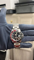 Rolex GMT Master II 16760 Fat Lady Coke With Papers Rare Auto Men's Watch 40MM