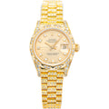 Rolex Datejust 69178 President 18K Diamond Champagne Dial Auto Lady 26mm
