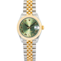 Rolex Datejust 278273 2019 Card Jubilee 18k YG Two Tone Green Dial Auto Lady 31m