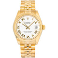 Rolex DateJust 178278 President 2005 paper 18K YG White Dial Auto Women 31mm