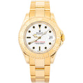 Rolex YCHTMSTR 68628 Oyster 18k YG White Dial Auto Unisex Watch 34mm