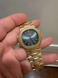 Patek Philippe Nautilus 3800/1 18K YG 1983 Complete Blue Dial Auto Men's 37mm