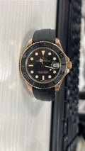 Rolex Yacht-Master 268655 Automatic 18k Rose Gold Black Dial Unisex Watch 37 mm
