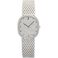Audemars Piguet Ellipse 18k White Gold Factory Diamond Dial Manual Watch 29mm