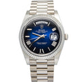 Rolex Day-Date 228239 President 2025 Complete 18k WG Blue Dial Men's Watch 40mm