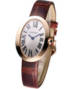Cartier Baignoire W8000007 18k RG 2013 Card Quartz Women's 23 mm