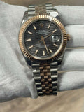 Rolex Datejust 126331 Jubilee 18k RG Two Tone Slate Brown Dial Auto Men's 41mm