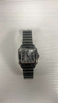 Cartier Santos WSSA0082 Paper SS Sliver DIal Quartz Unisex 27 MM