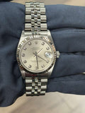 Rolex Datejust 68274 Jubilee Silver Diamond Dial Auto Women's Watch 31mm